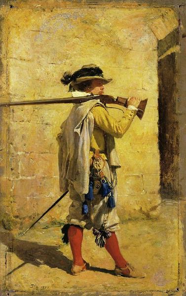 A Sentinel. Time of Louis XIII - Ernest Meissonier