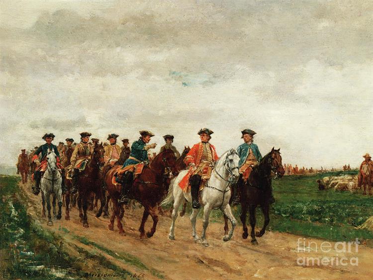 Marshal Saxe and His Troops - Ernest Meissonier