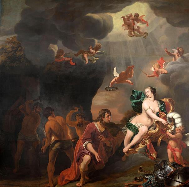 Aeneas Receiving a New Set of Armour from Venus, 1669 - Ferdinand Bol