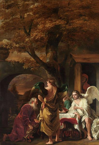 Abraham Entertaining the Three Angels - Фердинанд Боль