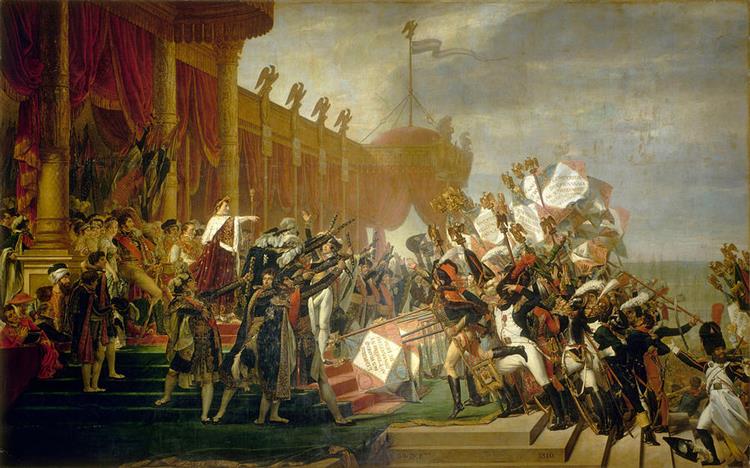 The Army Takes An Oath to the Emperor After the Distribution of Eagles - Jacques-Louis David