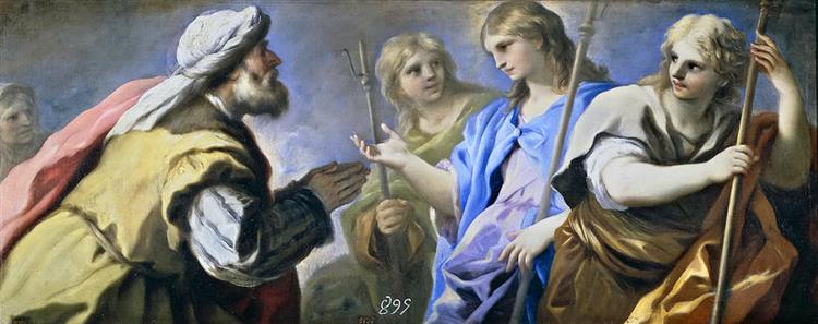 Abraham and the Three Angels - Luca Giordano