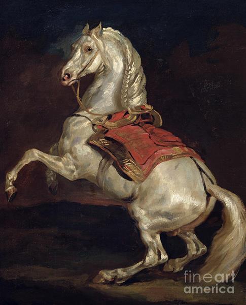 Napoleon's Stallion, Tamerlan - Théodore Géricault