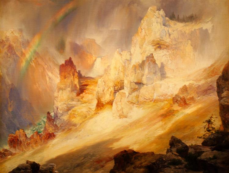 Rainbow over the Grand Canyon of the Yellowstone - Thomas Moran