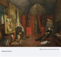 Sir Joseph Noel Paton, 1821 - 1901. Artist (in his studio) - John Ballantyne
