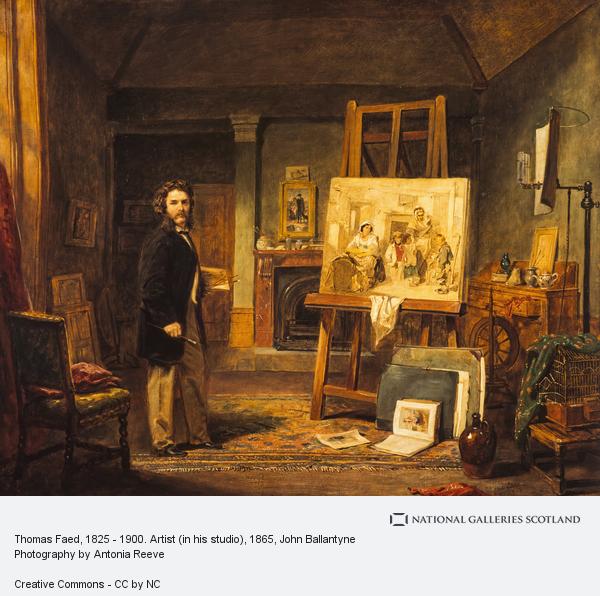 Thomas Faed, 1825 - 1900. Artist (in his studio) - John Ballantyne