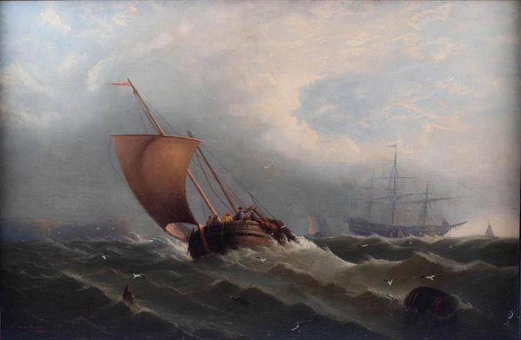 A shipwreck - Edward Moran