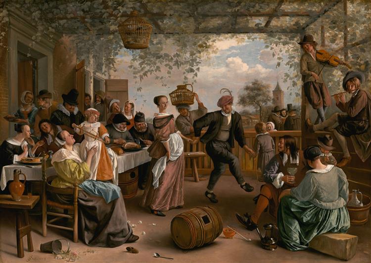 Dancing couple, 1663 - Ян Стен