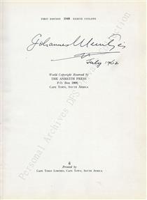Signed Book - The DinksFãStan Private Collection - 约翰尼斯·梅因杰斯