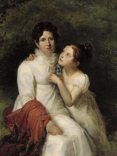 Portrait De Madame Bauquin Du Boulay Et De Sa Niece - François Gérard