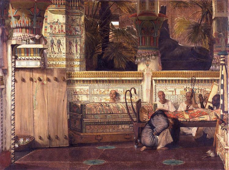 The Egyptian Widow, 1872 - 勞倫斯·阿爾瑪-塔德瑪