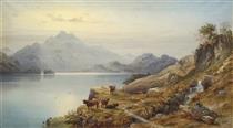 View of Loch Katrine - Alexandre Thomas Francia