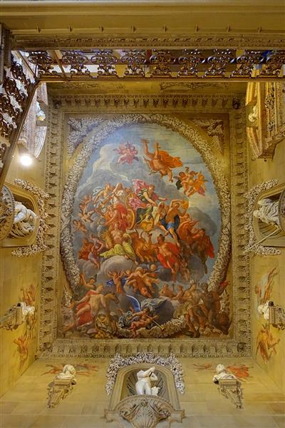 Great Staircase, Triumph of Semele, Ceiling - Antonio Verrio