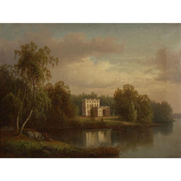 Landscape with Palace - Carl Abraham Rothstén