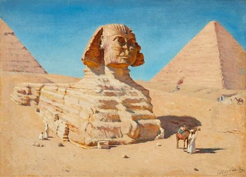 Sfinxen i Giza - Georg von Rosen