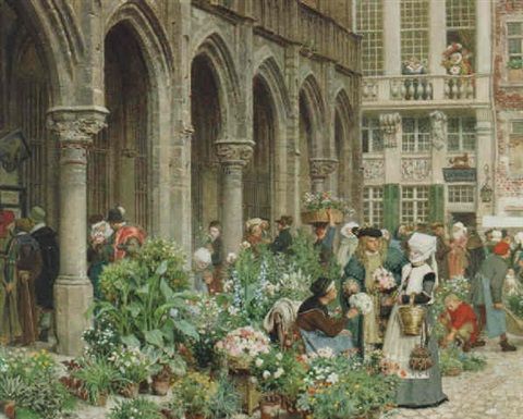 Blomstermarknaden i Brabant på 1500-talet - Georg von Rosen