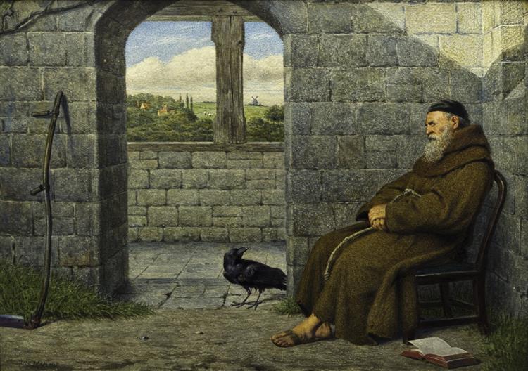 The Sleeping Monk - Henry Stacy-Marks