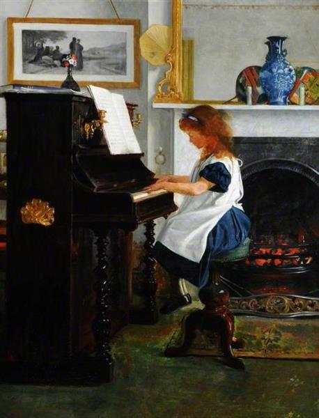 At the Piano - Henry Stacy-Marks
