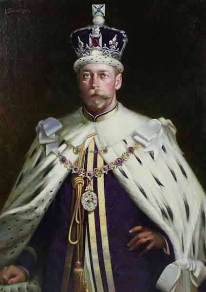 Portrait of George V - Isaac Snowman