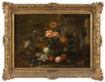 Still life of flowers and fruit - Jean-Baptiste Monnoyer