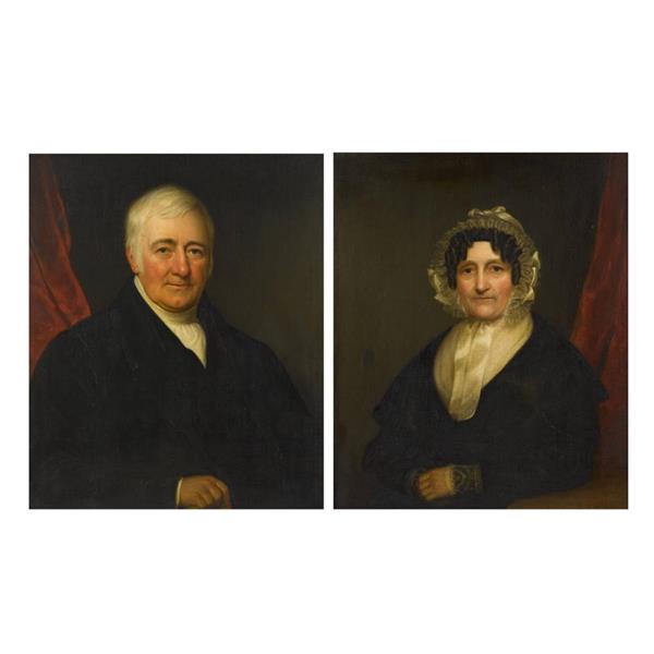 A portrait of a gentleman; and a portrait of a lady - John Neagle
