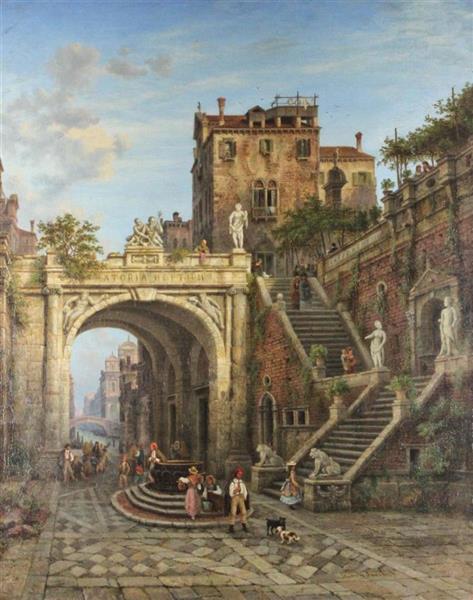ANCIENT CITYSCAPE - Karl Heinrich Jaeckel