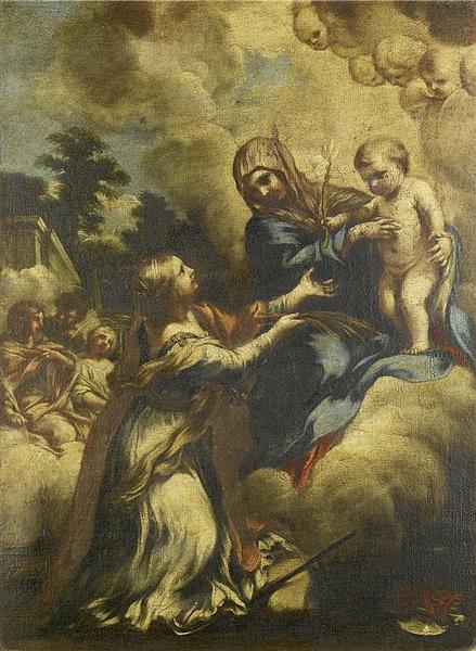 The Madonna and Child with Saint Martina - Lazzaro Baldi