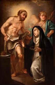 The mystical nuptials of St. Catherine of Siena - Vicente López Portaña