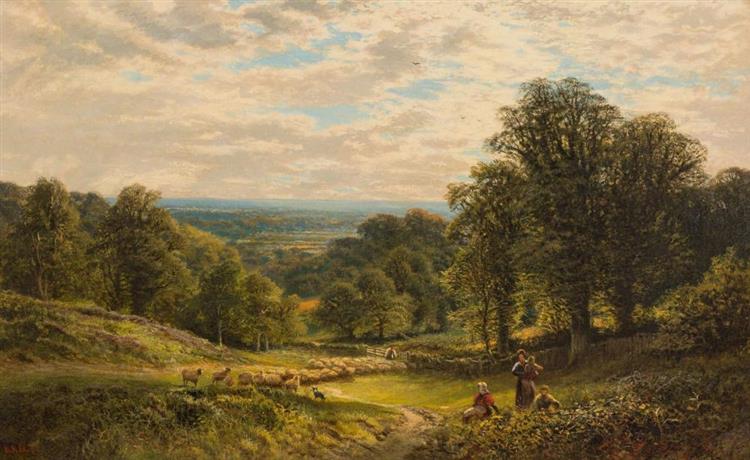 A Shropshire Landscape - Alfred Augustus Glendening, Sr.