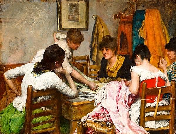 The new dress - Charles Frederic Ulrich