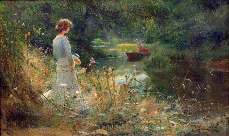 The Backwater - Charles William Wyllie