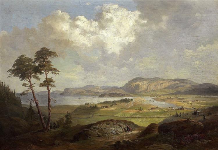 Landscape from Tröndelagen - Charles XV of Sweden