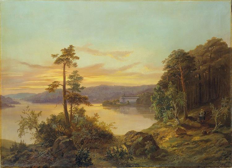 View of Ulriksdal - Charles XV of Sweden