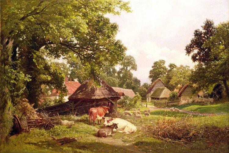 A Cottage Home in Surrey - Edward Henry Holder