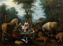 Orphée charmant les animaux - Frans Pourbus the Elder