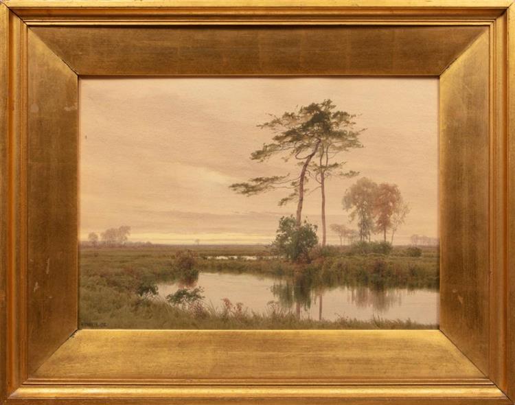 Landscape with Creek - Henry Farrer