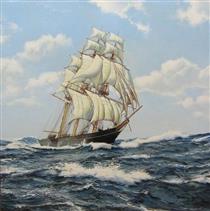 Clipper in Full Sail - James Brereton