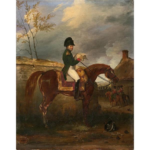 Portrait de NapolÉon 1er à cheval - Jean-Charles Langlois