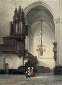 Interior of the Nieuwe Kerk, Amsterdam - Johannes Bosboom