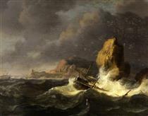 A Shipwreck - Ludolf Backhuysen I
