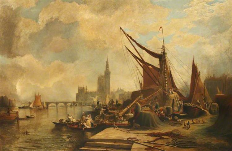 The Thames at Westminster - Sam Bough