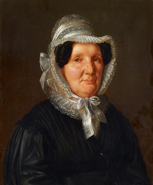 Portrait of Carolina Sophia Charlotte Linder-Lichtenhahn - Sebastian Gutzwiller