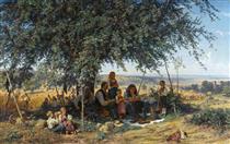 Noon prayer at harvest - Theodor Christoph Schuz