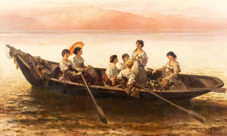 Ladies on a Boat - Wilhelm Kray