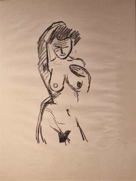 Béla Czóbel, Female Nude - Bela Czobel