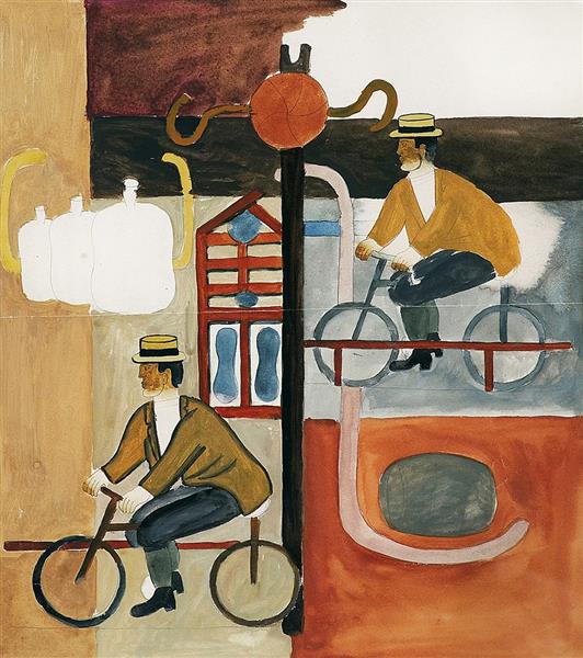 Сyclists, 1928 - Henryk Streng