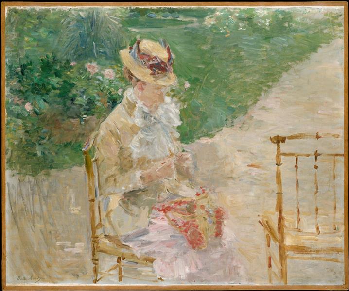 Young Woman Knitting - Berthe Morisot