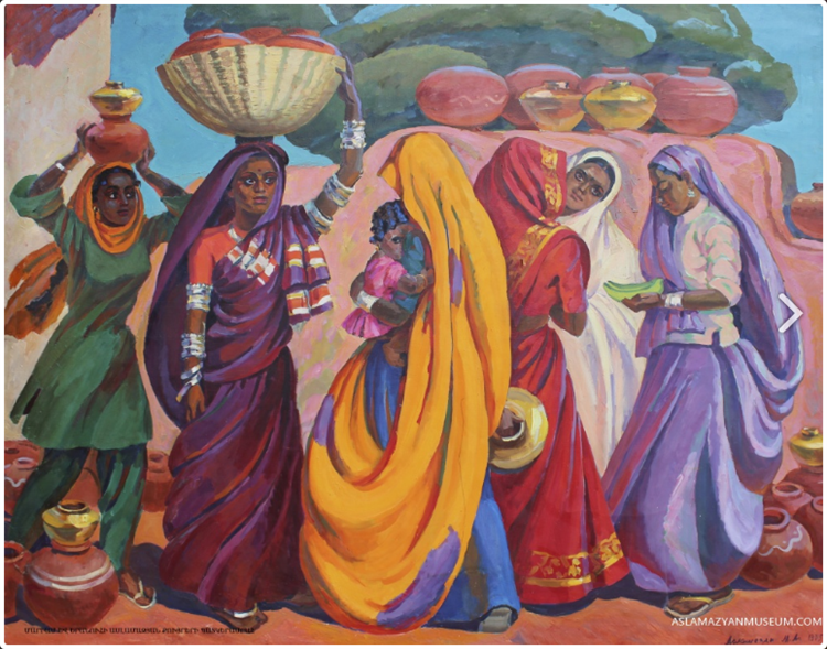 The women from India, 1975 - Мариам Асламазян