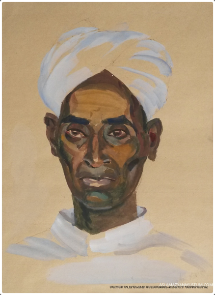 The portrait of old teacher, 1970 - 瑪莉安·阿斯拉瑪贊