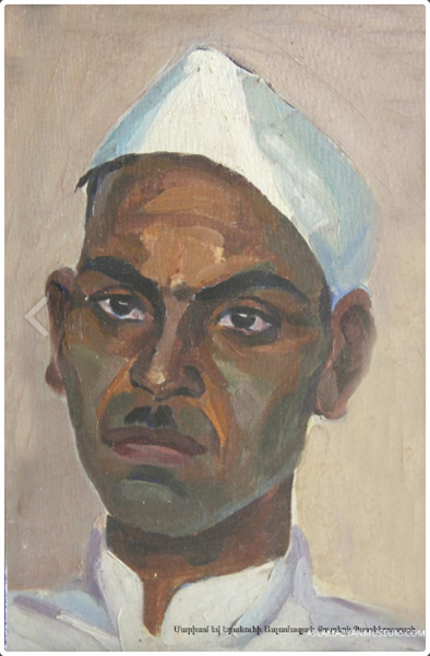 The portrait of boy, 1970 - Мариам Асламазян